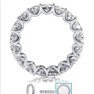 Eternity ring white sapphire size 5 3/4